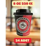Yorulmaz Ambalaj 24 ’ Lü 8 Oz (220 Cc) Siyah Kapaklı Karton Bardak – Sızdırmaz Kapaklı, Sıcak & Soğuk Içecekler Için Dayanıklı Kullan At Kahve Bardağı