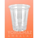 Yorulmaz Ambalaj 🥤 300 cc Şeffaf Plastik Bardak | Kullan At Soğuk Içecek Bardağı | Dayanıklı & Ekonomik 50 Adet