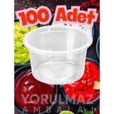 Yorulmaz Ambalaj 80 cc Kapaksız Sos Kabı 100’lü – Şeffaf Plastik Tek Kullanımlık Sosluk Paket Servis Uyumlu Ürün - 80 cc, 100 Adet