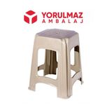 yorulmaz ambalaj AÇELYA KISA AYAKLI PLASTİK TABURE