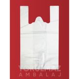 Yorulmaz Ambalaj Beyaz Atlet Poşet Mini Boy - Kalın & Dayanıklı Market- Manav Poşeti, Saplı, Taşıma Kapasiteli | 1 kg