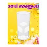 yorulmaz ambalaj 🍸 Kristal Tek Kullanımlık Şeffaf Kokteyl ve Rakı Bardağı – 20’li Paket, Şık Sunum ve Pratik Kullanı