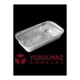 Yorulmaz Ambalaj Kullan At 500 gr Kapasiteli Kapaklı Alüminyum Kase – Kullan At – 24 Adet