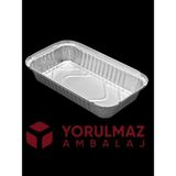 Yorulmaz Ambalaj Kullan At Orta Boy Kapaklı Alüminyum Yemek Kasesi 750 gr – Kullan At – 24 Adet