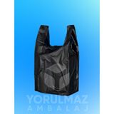 Yorulmaz Ambalaj Siyah Atlet Poşet Küçük Boy 26×35 cm – Kalın & Dayanıklı Market-Manav Poşeti | 1 kg