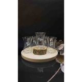 Yorulmaz Çay Bardağı Kelebek Desenli - 1 Adet - 125 ml