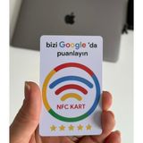Yorum Kartı Nfc Google Benim Işletmem Yorum ve Puan Kartı Qr ve Pvc