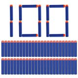 Yosoo® Nerf Elite Toy için 100 Dart Paketi, Aksesuar, Yumuşak Sünger, Eva Küre, Yuvarlak Başlı, 7,2 cm