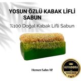 Yosun Özlü Kabak Lifli Sabun %100 Doğal El Yapımı Peeling ve Cilt Temizleyici & Bakım Sabunu