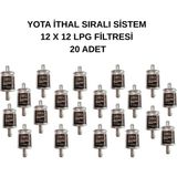 Yota Lpg Ithal Sıralı Sistem 12 x 12 Lpg Filtresi 20 Adet - 12X12