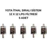 Yota Lpg Ithal Sıralı Sistem 12 x 12 Lpg Filtresi 5 Adet - 12X12