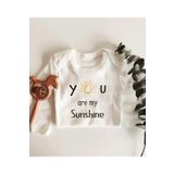 You Are My Sunshine Uzun Kol Çıtçıtlı Organik Bebek Body 266-LMNN