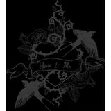 You & Me Kalp Sticker 10X10 Cmrenkli Sticker