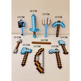 You Toys Minecraft Kılıç Seti( 10 Farklı Item) Kılıç,yay,mızrak,balta,ok,kürek,topuz,kazma,çubuk - Standart