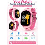 You Watch Sim Kartlı Çocuk Takip ve Telefon Özellikli Pembe Akıllı Saat - Normal