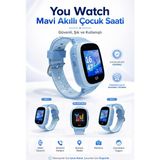 You Watch Sim Kartlı Mavi Çocuk Takip ve Telefon Arama Özellikli Akıllı Saat - Alaska Mavi - Normal