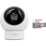 Youkey P310 2.5k Iç Mekan Kamera-Sandisk Ultra 32GB SDSQUNR-032G-GN3MN Hafıza Kartı