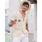 Youknitwear You Driftwood Polo Yaka Triko T-Shirt - Gri - S - M