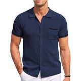 Youknitwear You Driftwood Polo Yaka Triko T-Shirt - Lacivert - 2XL
