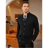 Youknitwear You Elke Erkek Triko Hırka - 000-Siyah