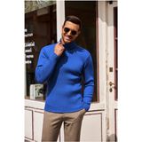 Youknitwear You Forever Balıkçı Yaka Erkek Triko Kazak - Beyaz - S