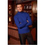 Youknitwear You Metropol Balıkçı Yaka Erkek Triko Kazak - Mavi