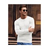 youknitwear you Regatta Erkek Triko Kazak Beyaz L