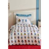 YOUNG Karaca Home Young Voltrab %100 Pamuk Tek Kişilik Pike Takımı Multicolor