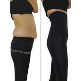 Young&Fit Korse Tayt Siyah Kadın Tayt Göbek Basen Toparlayıcı Tayt Doğum Sonrası Korsesi Spor Taytı - Black - Siyah