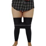 Young&Fit Korse Tayt Siyah Kadın Tayt Göbek Basen Toparlayıcı Tayt Doğum Sonrası Korsesi Spor Taytı - XL - Black - Siyah