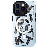 Youngkit Apple İphone 14 Pro Kılıf Magsafe Şarj Özellikli Yazı Temalı Youngkit Mechanic Serisi Kapak
