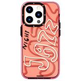 Youngkit Apple İphone 14 Pro Max Kılıf Şeffaf Renkli Yazı Temalı Tasarım Youngkit Jazz Serisi Kapak