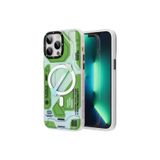 Youngkit Iphone 12 Pro Max Uyumlu Kılıf Magsafe ile Uyumlu Metaverse Serisi Kapak, Yeşil