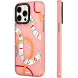 Youngkit İphone 12 Pro Uyumlu Kılıf Bethany Green Tasarımlı Youngkit Sweet Language Kapak Rose Gold