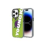 Youngkit Iphone 13 Pro Max Uyumlu Kılıf Magsafe ile Uyumlu Binfen Serisi Yazı Temalı Kapak, Yeşil
