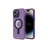 Youngkit iPhone 13 Pro Max Uyumlu Kılıf Magsafe ile Uyumlu Youngkit Rock Serisi Kapak, Derin Mor