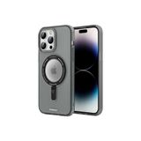 Youngkit iPhone 13 Pro Max Uyumlu Kılıf Magsafe ile Uyumlu Youngkit Rock Serisi Kapak, Siyah