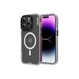 Youngkit Iphone 13 Pro Uyumlu Kılıf Magsafe ile Uyumlu Jane Sand Serisi Kapak, Derin Mor