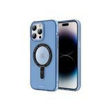 Youngkit iPhone 13 Pro Uyumlu Kılıf Magsafe ile Uyumlu Youngkit Rock Serisi Kapak, Mavi