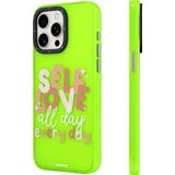 Youngkit İphone 13 Uyumlu Kılıf Bethany Green Tasarımlı Youngkit Sweet Language Kapak Yeşil