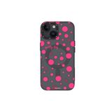 Youngkit iPhone 13 Uyumlu Kılıf Magsafe ile Uyumlu Polka Dot Desenli Youngkit Spots Serisi Kapak Gri