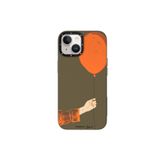 Youngkit iPhone 13 Uyumlu Kılıf Magsafe ile Uyumlu Youngkit Orange Serisi Flying Balloon Kapak Turuncu
