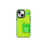 Youngkit iPhone 13 Uyumlu Kılıf Şeffaf Renkli Tasarım YoungKit Fluorite Serisi Kapak Yeşil