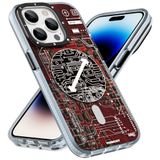 YOUNGKIT IPhone 14 Pro Kılıf, Darbeye Dayanıklı Askeri Sınıf Koruma [Teknoloji Serisi] Yumuşak Tampon Yarı Saydam Mat Sert Arka Kapak iPhone 14 Pro için Manyetik Kılıf - Kırmızı