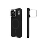 Youngkit iPhone 14 Pro Kılıf Magsafe ile Uyumlu Kamera Standlı Silikon Youngkit Bitty Cream Kapak Siyah