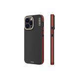 Youngkit iPhone 14 Pro Max Uyumlu Kılıf Magsafe ile Uyumlu YoungKit 600D Kevlar Kapak, Kırmızı