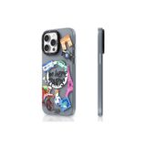 Youngkit iPhone 14 Pro Max Uyumlu Kılıf Magsafe ile Uyumlu Youngkit in Paris Serisi Kapak Gri