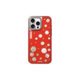 Youngkit iPhone 14 Pro Max Uyumlu Kılıf Magsafe ile Uyumlu Youngkit Quicksand Beads Serisi Kapak Kırmızı