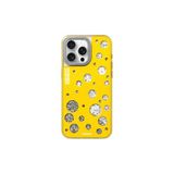 Youngkit iPhone 14 Pro Max Uyumlu Kılıf Magsafe ile Uyumlu Youngkit Quicksand Beads Serisi Kapak Sarı