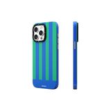 Youngkit iPhone 14 Pro Max Uyumlu Kılıf Magsafe ile Uyumlu Youngkit Striped Piano Keys Serisi Kapak Mavi
